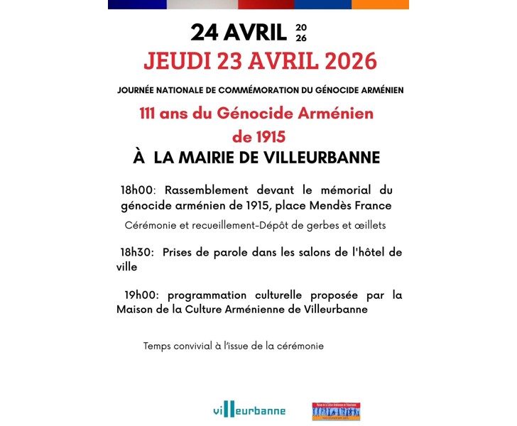 111 ans du Génocide Arménien de 1915