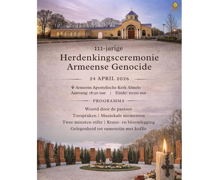 111-jarige Herdenkingsceremonie Armeense Genocide
