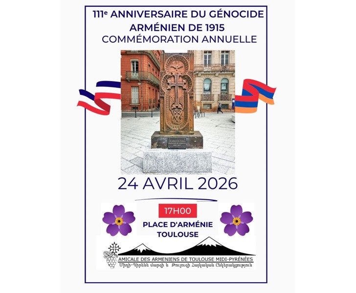 111e Anniversaire du Génocide Arménien de 1915