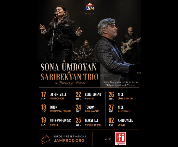 JAM TOUR 26 — Sona Umroyan & Garik Saribekyan Trio en France