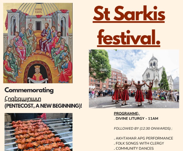 24 MAY 2026 - ST SARKIS FESTIVAL, COMMEMORATION PENTECOST