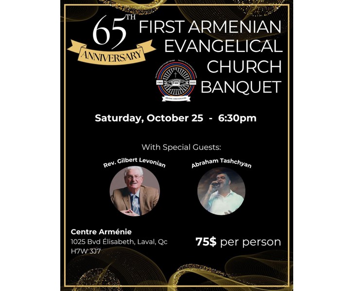 65th Anniversary First Armenian Evangelical Church Banquet