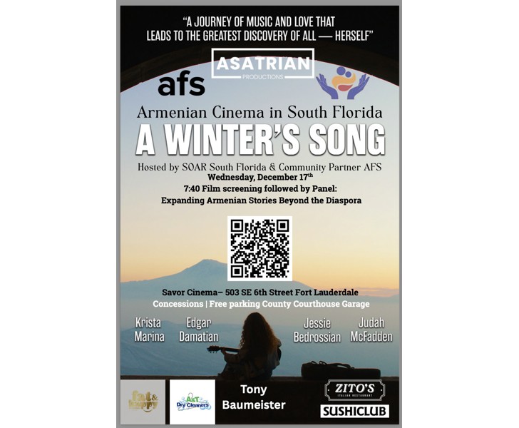 A Winter's Song - Armenian Cinema in South Florida Fundraiser