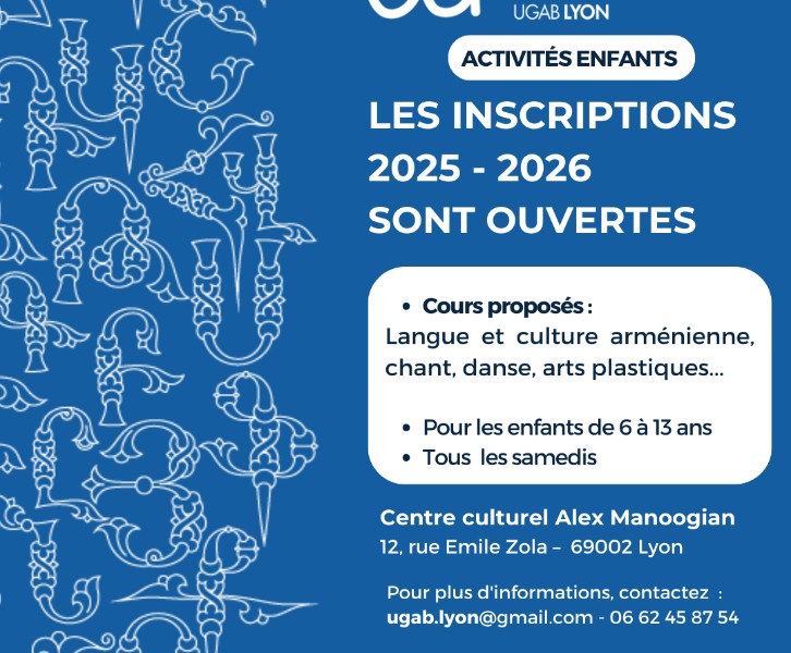 Activités pour les enfants du Petit Centre arménien de l’UGAB Lyon