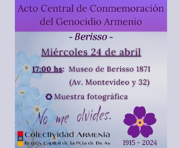 Acto Central de Conmemoración del Genocidio Armenio