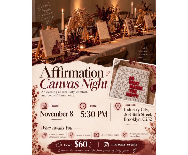 Affirmation Canvas Night