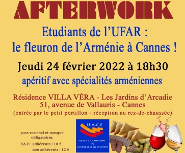AFTERWORK - Etudiants de l'UFAR : le fleuron de l'Arménie à Cannes !
