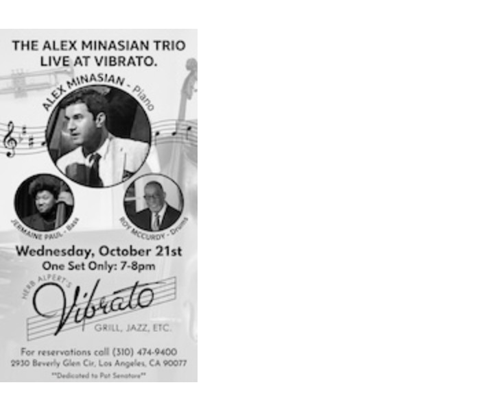 Alex Minasian Trio Live at Vibrato Jazz Club