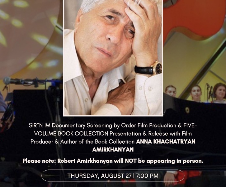 An Evening Celebrating Robert Amirkhanyan: Documentary Screening & Book Presentation