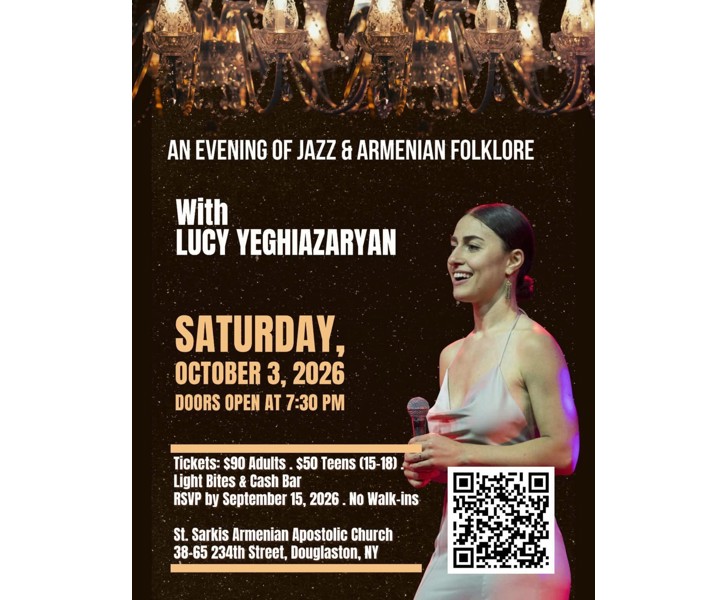An Evening of Jazz & Armenian Folklore with Lucy Yeghiazaryan