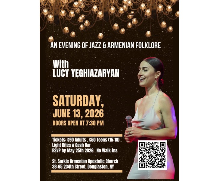 An Evening of Jazz & Armenian Folklore with Lucy Yeghiazaryan
