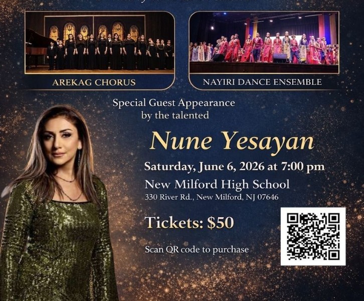 An Evening of Song & Dance with the Arekag Chorus and the Nayiri Dance Ensemble