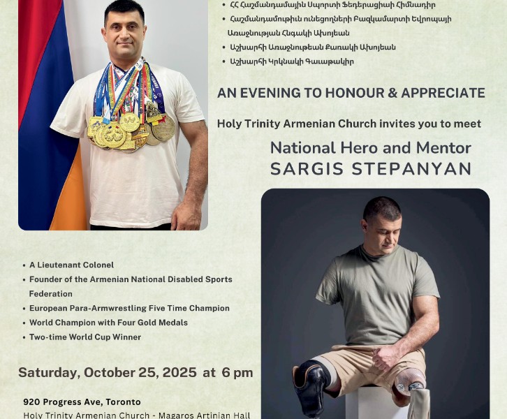 An Evening to Honour and Appreciate National Hero & Mentor Sargis Stepanyan