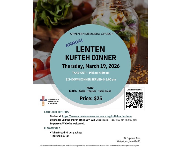 Annual Lenten Kufteh Dinner