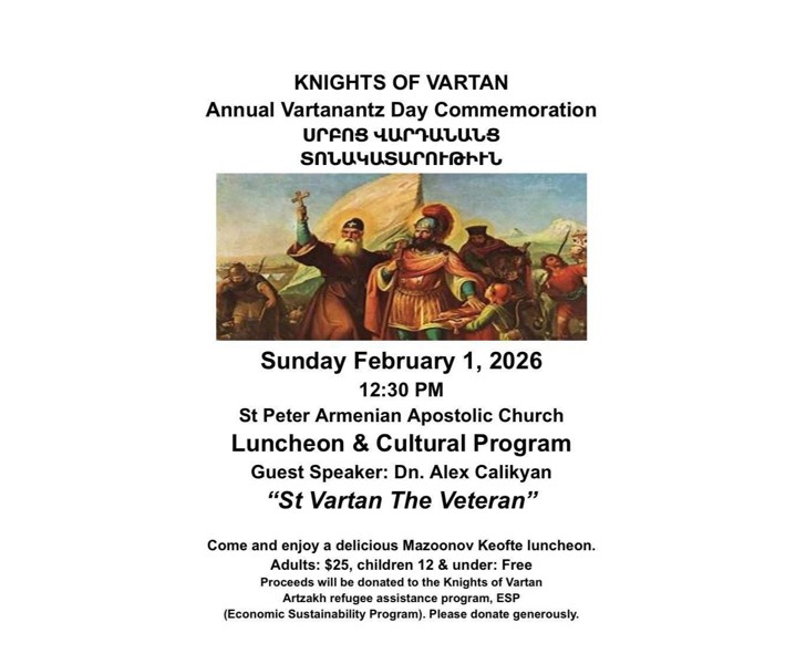Annual Vartanantz Day Commemoration
