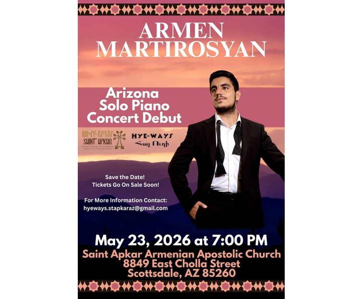 Armen Martirosyan - Arizona Solo Piano Concert Debut