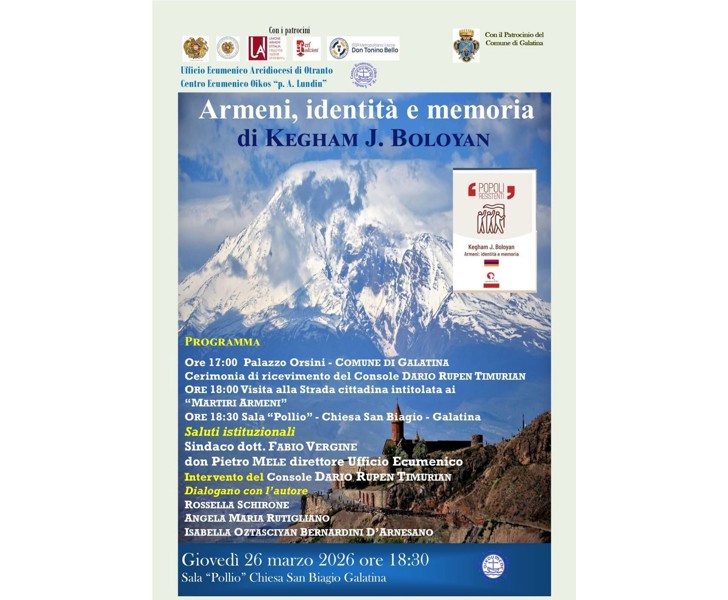 Armeni, identità e memoria di Kegham J. Boloyan