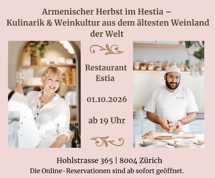 Armenian Autumn at Restaurant Estia, Zurich