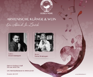 Armenian evening in Zürich: harmony of music and wine