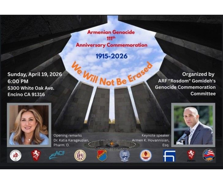 Armenian Genocide 111th Anniversary Commemoration