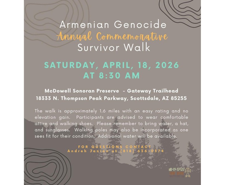 Armenian Genocide Annual Commemorative Survivor Walk