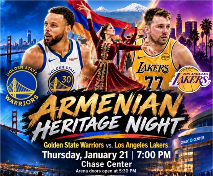 Armenian Heritage Night with the Golden State Warriors - Warriors vs. Lakers!