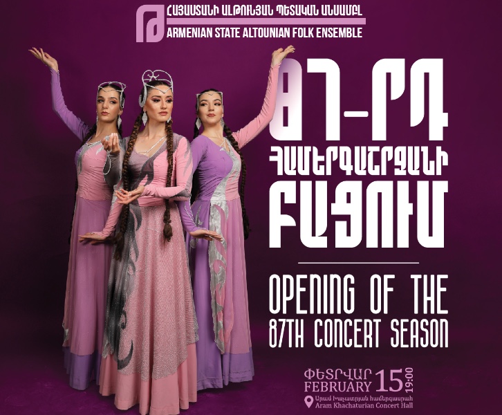 ARMENIAN STATE "ALTOUNIAN" FOLK ENSEMBLE "OPENING OF 87TH CONCERT SEASON"