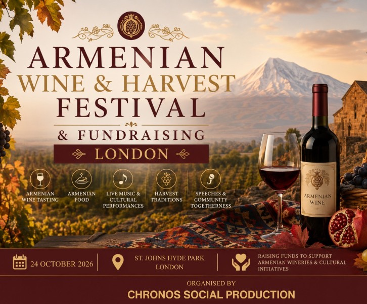 Armenian Wine & Harvest Festival 2026 & Fundraising in London