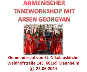 Armenischer Tanzworkshop Mit Arsen Georgyan