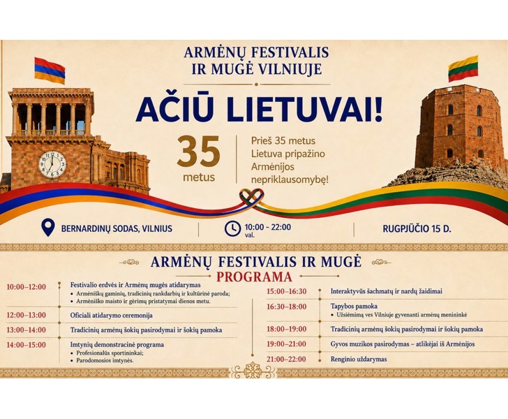 Armėnų festivalis ir mugė Vilniuje
