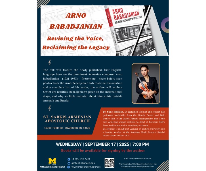 Arno Babadjanian: Reviving the Voice, Reclaiming the Legacy