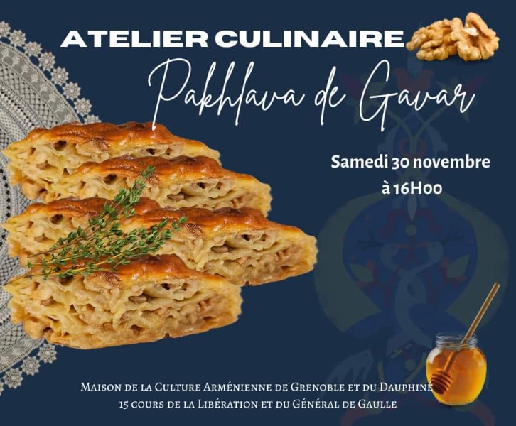 Atelier culinaire 'Pakhlava de Gavar'