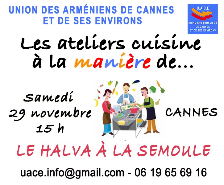 Atelier de cuisine arménienne selon notre chef(fe) du jour