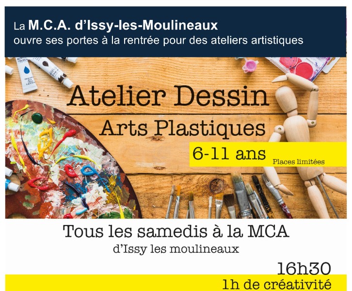 Atelier hebdomadaire d’Arts Plastiques pour les 6-11 ans