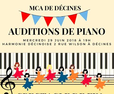 Auditions de Piano