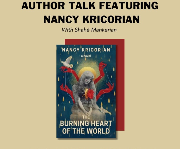 Author Talk Featuring Nancy Kricorian in conversation with Shahe Mankerian