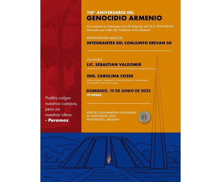 110° Aniversario del Genocidio Armenio