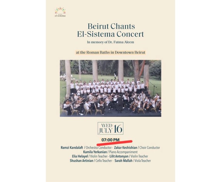 Beirut Chants El-Sistema Concert
