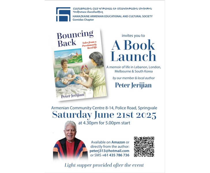 Bouncing Back - Book Launch by Peter Jerijian