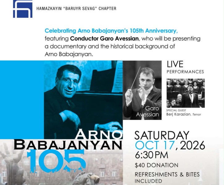 Celebrating Arno Babajanyan’s 105th Anniversary