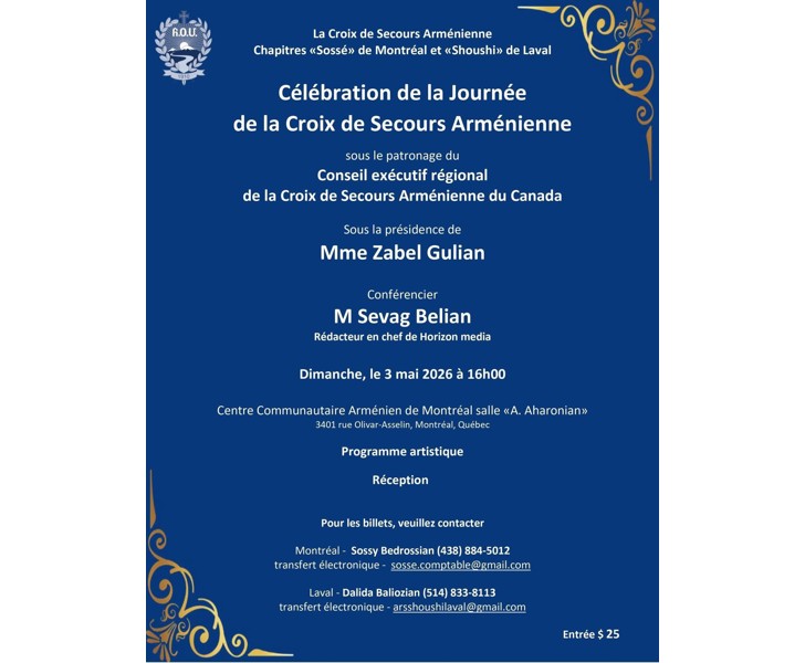 Célébration de la Journée de la Croix de Secours Arménienne