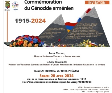 Cérémonie de commémoration du génocide des Arméniens - Septèmes-les-Vallons