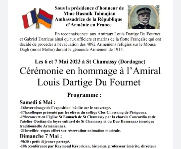 Cérémonie en Hommage à l'Amiral Louis Dartige du Fournet 