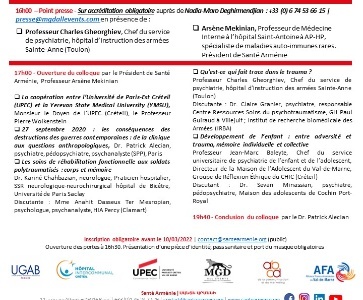 Colloque exceptionnel : « Les guerres contemporaines : détruire aujourd’hui pour effacer demain »