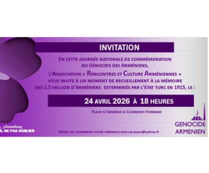 Commémoration du 24 avril à Clermont-Ferrand 