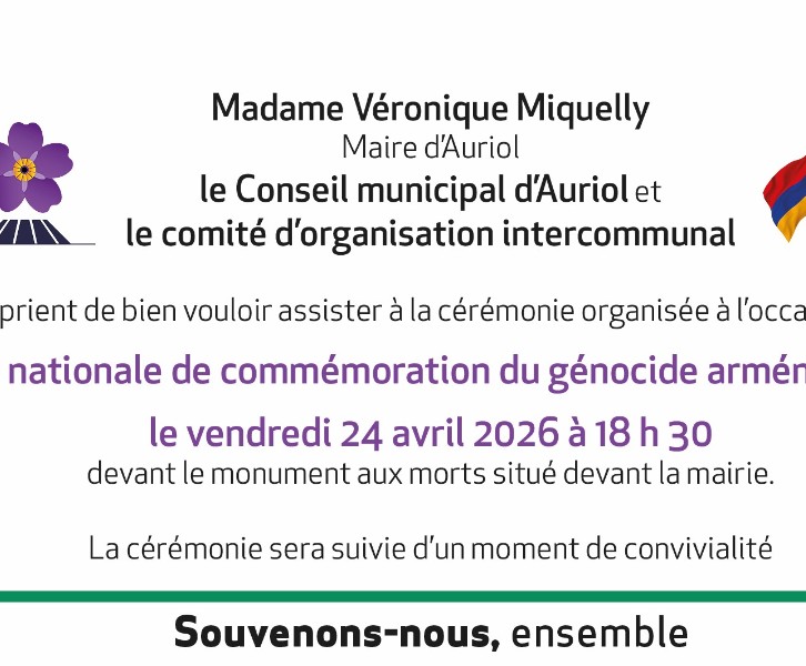 Commémoration du Génocide Arménien de 1915