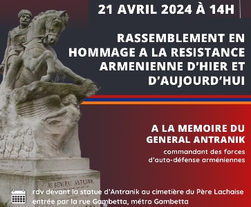 Commémoration du génocide des arméniens à Paris