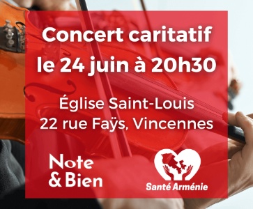 Concert caritatif pour Santé Arménie : le Requiem de Dvořák