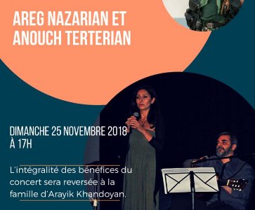 Concert d'Areg Nazarian et Anoush Terterian en hommage à Arayik