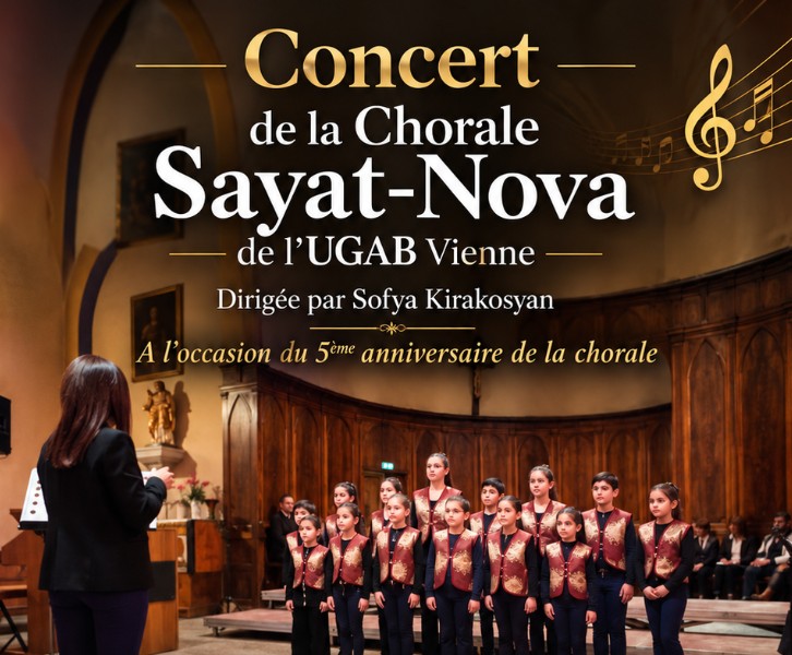Concert de la Chorale Sayat-Nova de l’UGAB Vienne